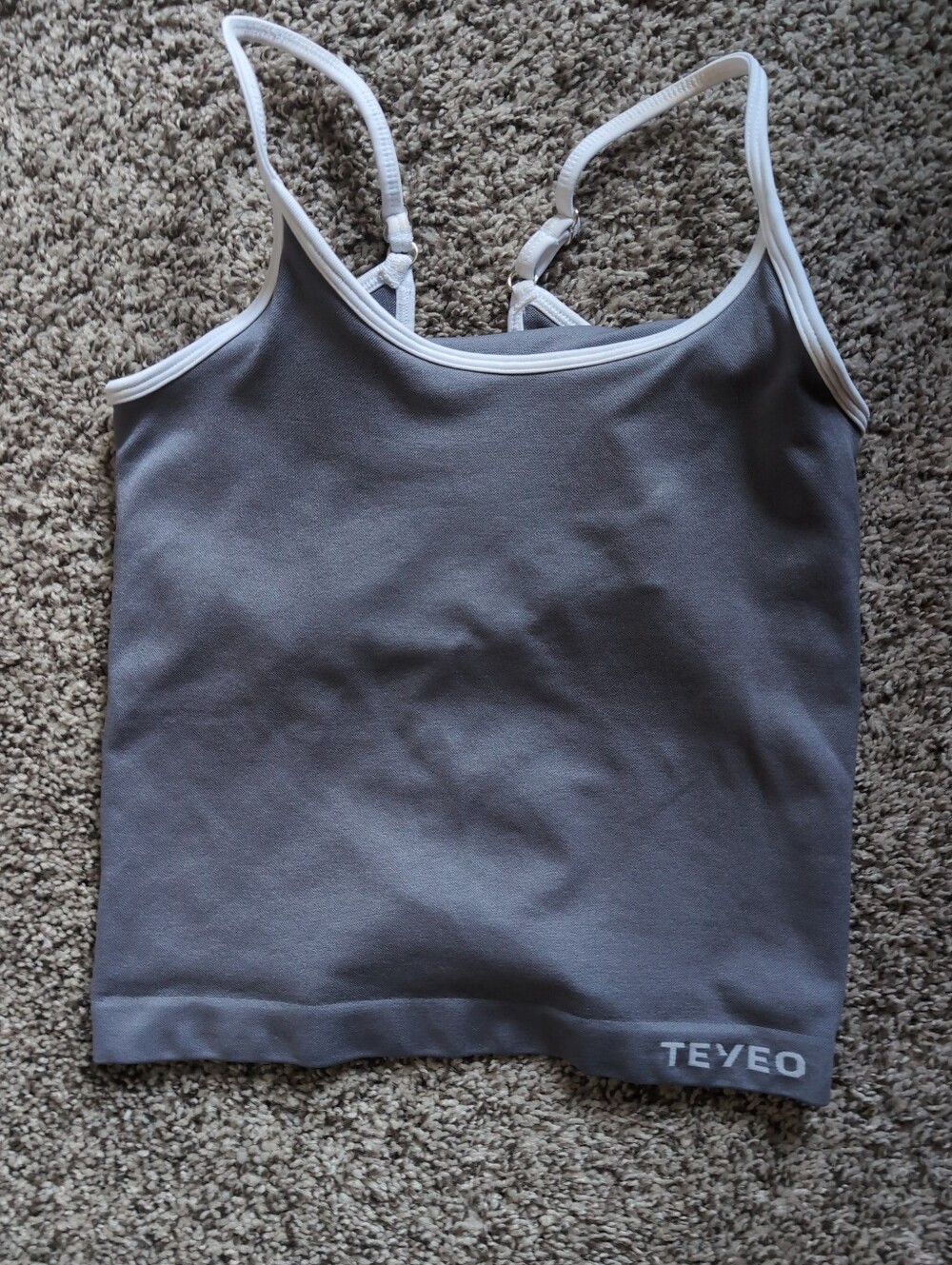 Women's TEVEO Ignite Contrastline Cami Top Gray
